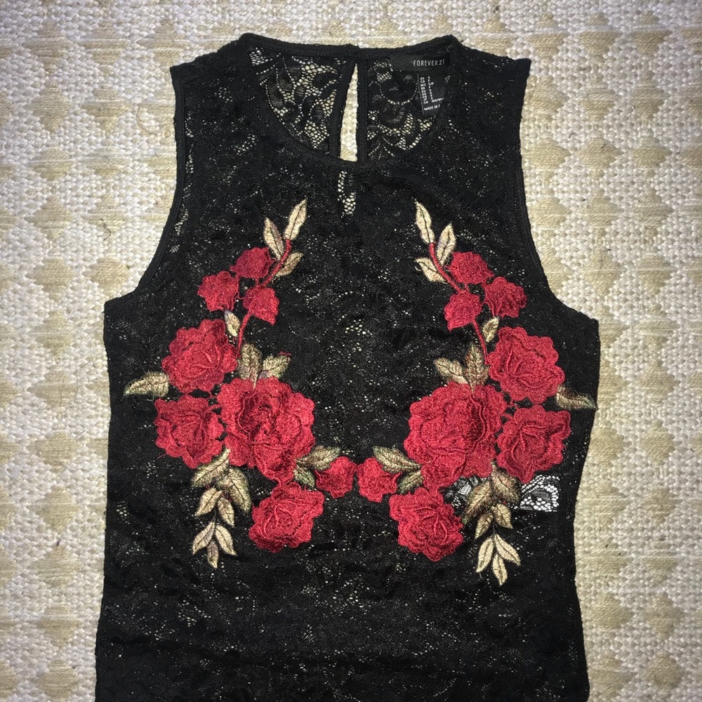 Floral Lace bodysuit RARE